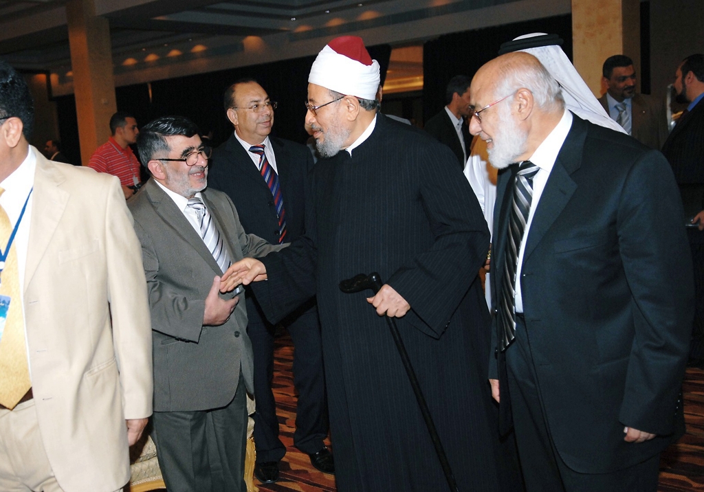 مع القرضاوي والنجار يوم ١٩ / ٤ / ٢٠٠٨